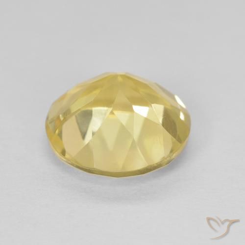Citrino Amarelo Dourado Claro Natural 1.82ct, Redondo, VVS