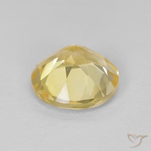 Citrino amarelo médio Natural 1.60ct, Redondo, VVS