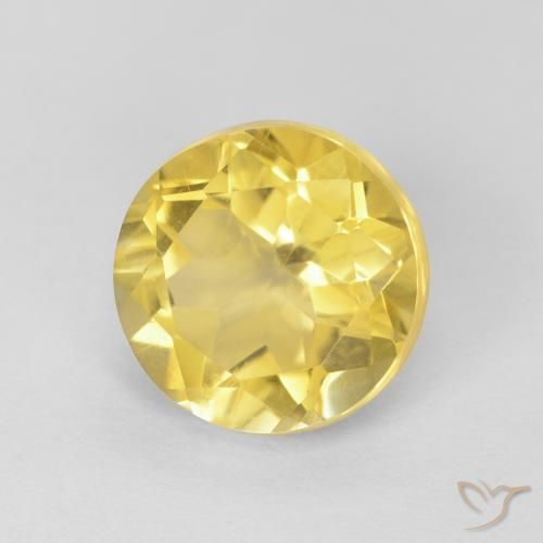 Citrino Amarelo Toscana Natural 1.85ct, Redondo, VVS