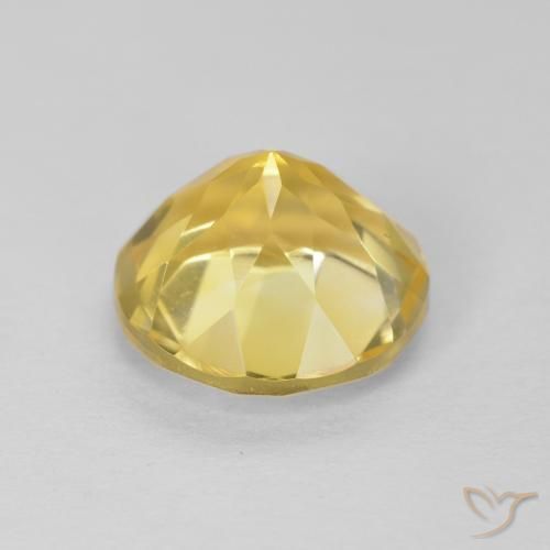 Citrino amarelo médio Natural 1.79ct, Redondo, VVS