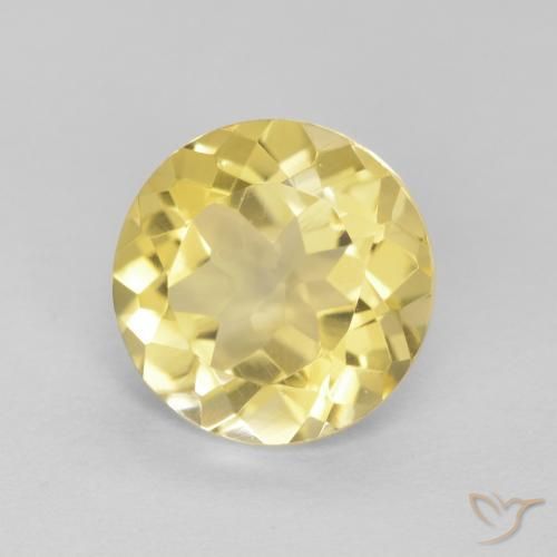 Citrino Amarelo Toscana Natural 1.67ct, Redondo, VVS
