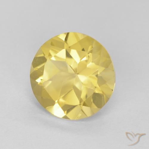 Citrino Amarelo Toscana Natural 1.66ct, Redondo, VVS