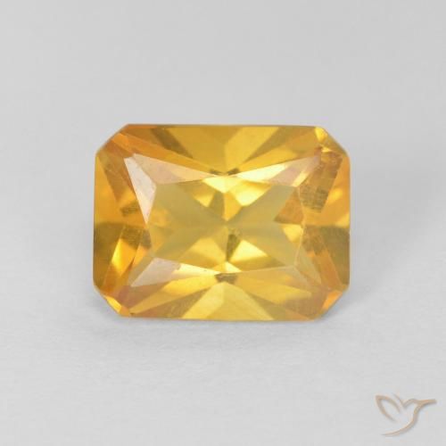 1.28ct Natural ouro brilhante Citrino, Corte Esmeralda, VVS-VS