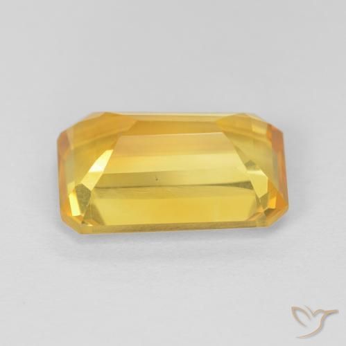 Citrino Dourado Natural 3.81ct, Corte Octógono / Esmeralda, VVS