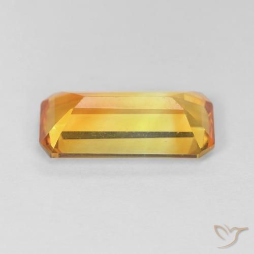 Citrino Ouro Natural 3.41ct, Corte Octógono / Esmeralda, VVS