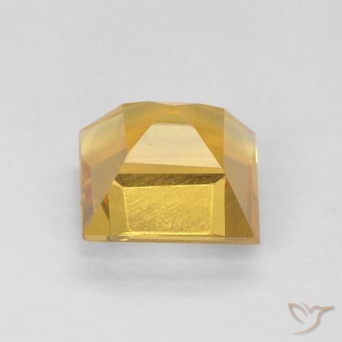 Citrino Dourado médio Natural 0.90ct, Quadrado, VS
