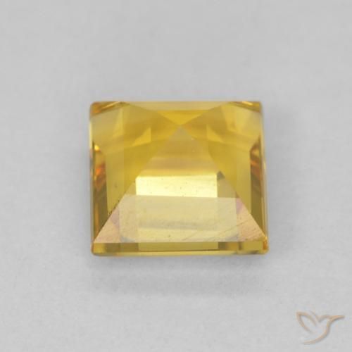 Citrino Dourado médio Natural 1.07ct, Quadrado, VS