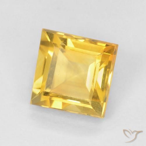 Citrino ouro médio Natural 0.94ct, Quadrado, VS
