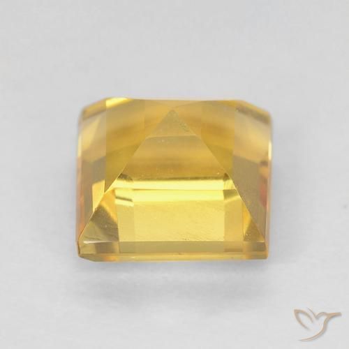 Citrino Dourado Natural 1.22ct, Quadrado, VVS-VS