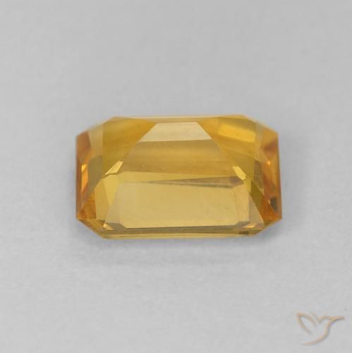 Citrino ouro médio Natural 1.31ct, Corte Octógono / Esmeralda, VVS