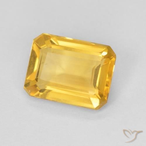 Citrino ouro médio Natural 1.05ct, Corte Octógono / Esmeralda, VS