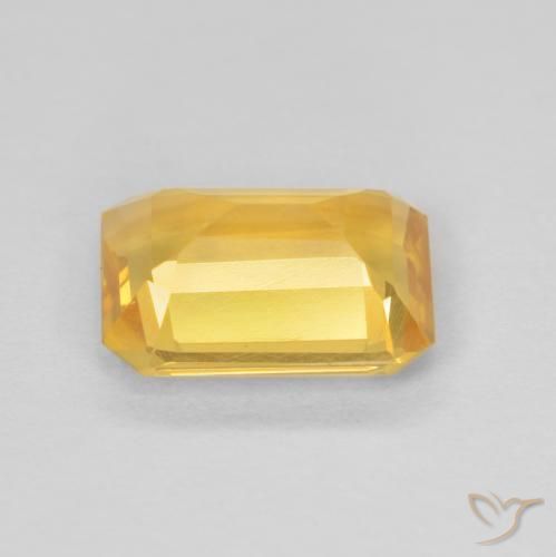 Citrino ouro médio Natural 1.05ct, Corte Octógono / Esmeralda, VS