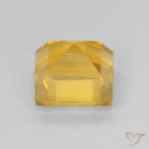 Citrino ouro médio Natural 1.24ct, Quadrado, VS