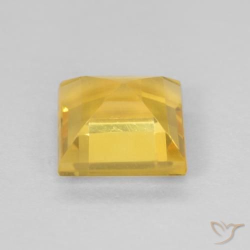 Citrino ouro brilhante Natural 1.01ct, Quadrado, VVS-VS