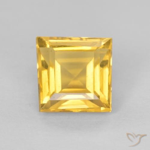 1.02ct Natural Dourado Citrino, Quadrado, VVS-VS