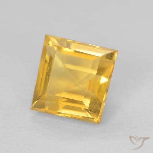 Citrino Dourado Natural 1.02ct, Quadrado, VVS-VS