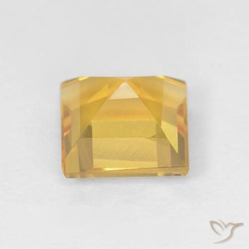 Citrino ouro brilhante Natural 1.00ct, Quadrado, VVS-VS