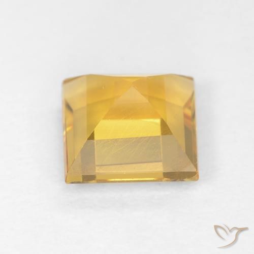 Citrino ouro brilhante Natural 1.05ct, Quadrado, VVS