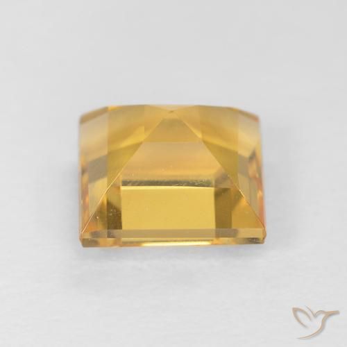 Citrino ouro brilhante Natural 1.13ct, Quadrado, VVS