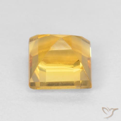 Citrino ouro brilhante Natural 1.13ct, Quadrado, VVS