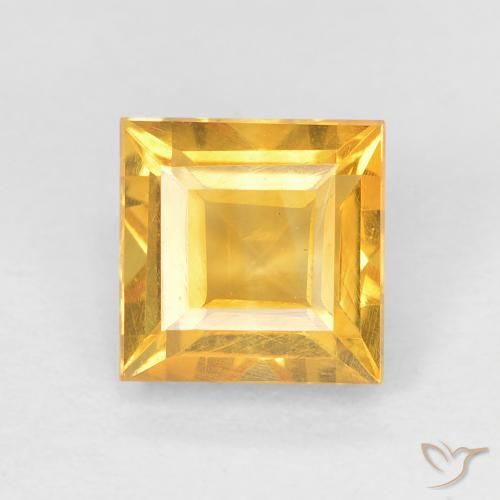 1.02ct Natural ouro brilhante Citrino, Quadrado, VVS