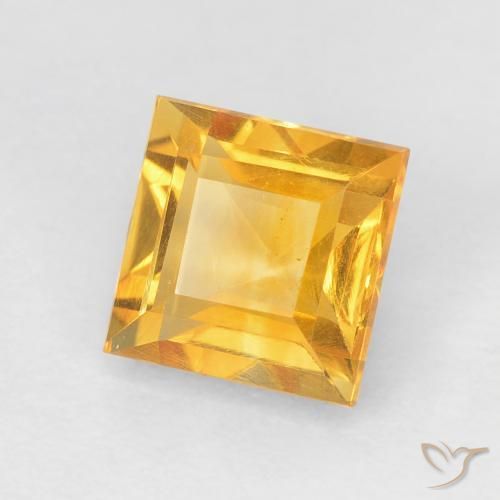 Citrino ouro brilhante Natural 1.02ct, Quadrado, VVS