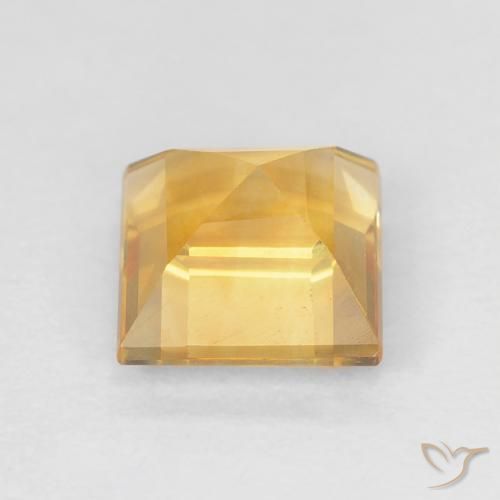 Citrino ouro brilhante Natural 1.02ct, Quadrado, VVS