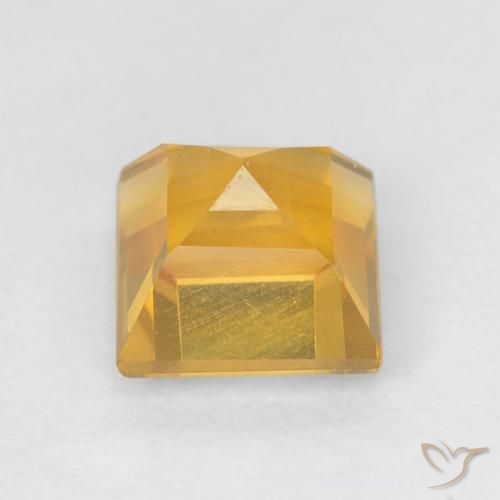 Citrino ouro brilhante Natural 1.10ct, Quadrado, VVS