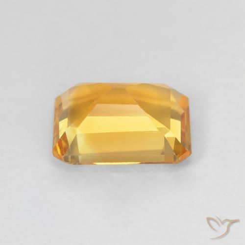 Citrino Medium Light-Golden Natural 1.36ct, Corte Octógono / Esmeralda, VVS