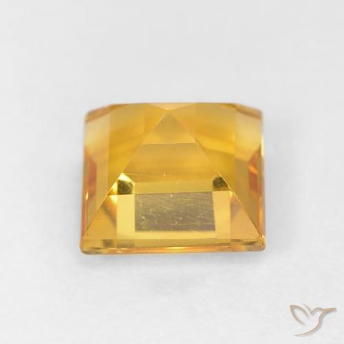 Citrino Dourado Natural 1.08ct, Quadrado, VVS-VS