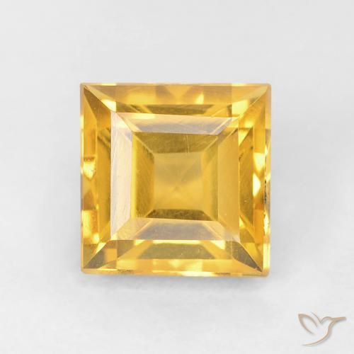 1.09ct Natural Dourado Citrino, Quadrado, VVS-VS