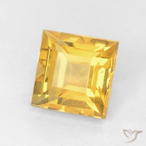 Citrino Dourado Natural 1.09ct, Quadrado, VVS-VS