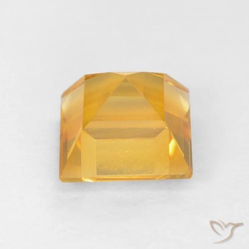Citrino Dourado Natural 1.09ct, Quadrado, VVS-VS