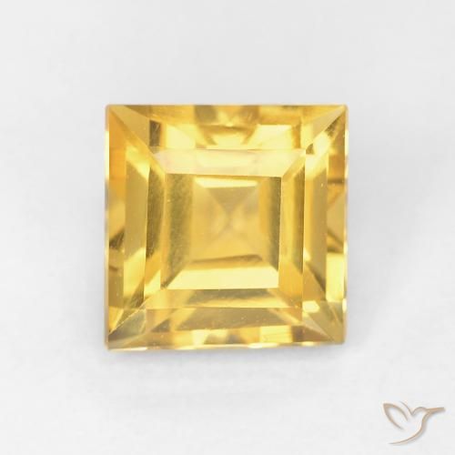 1.06ct Natural Dourado Citrino, Quadrado, VVS-VS