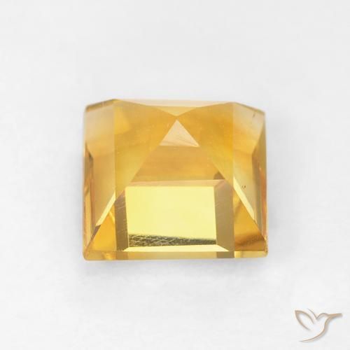 Citrino Dourado Natural 1.06ct, Quadrado, VVS-VS