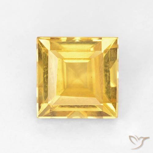 1.05ct Natural Dourado Citrino, Quadrado, VVS-VS