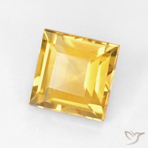 Citrino Dourado Natural 1.05ct, Quadrado, VVS-VS