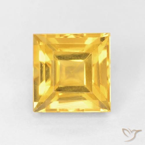 1.16ct Natural Dourado Citrino, Quadrado, VVS-VS