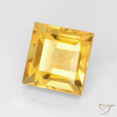 Citrino Dourado Natural 1.16ct, Quadrado, VVS-VS