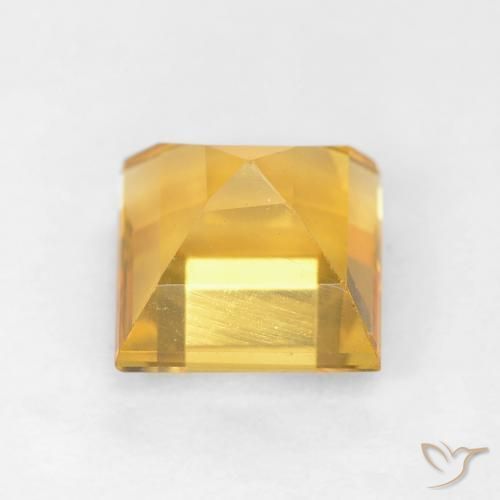 Citrino Dourado Natural 1.16ct, Quadrado, VVS-VS