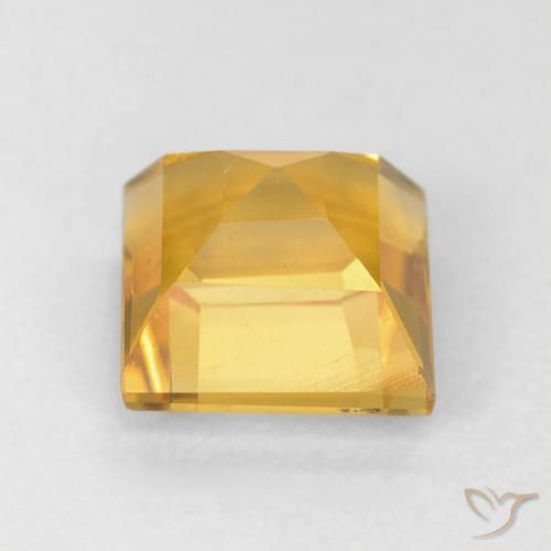 Citrino Dourado médio Natural 1.06ct, Quadrado, VS