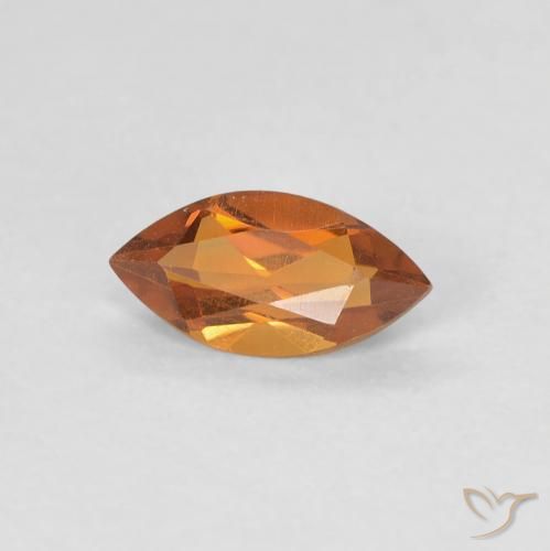 Citrino Laranja Médio Natural 0.53ct, Marquesa, VVS-VS