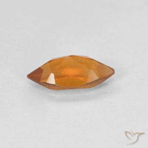 Citrino Laranja Médio Natural 0.53ct, Marquesa, VVS-VS