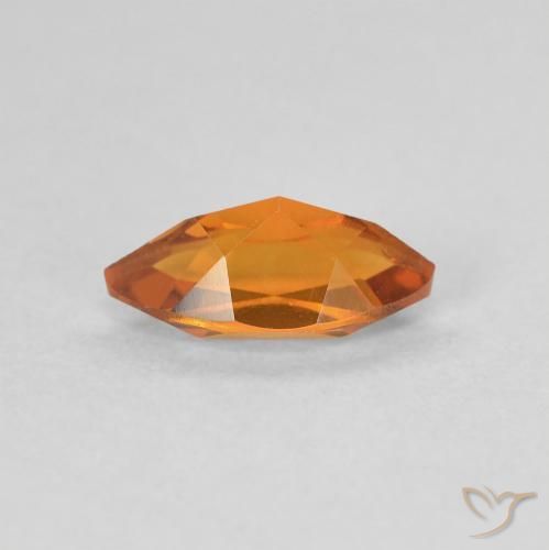 Citrino Laranja Médio Natural 0.58ct, Marquesa, VVS-VS