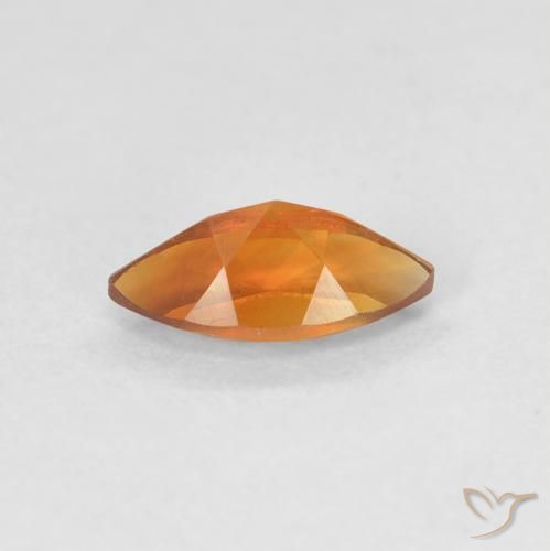 Citrino Laranja Profundo Natural 0.56ct, Marquesa, VVS-VS