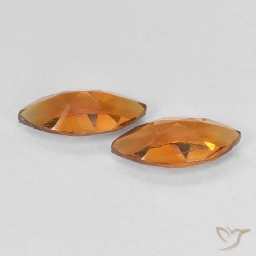 Pedras preciosas de Citrino Laranja Médio natural de 1.00 ct, Marquesa, VVS-VS