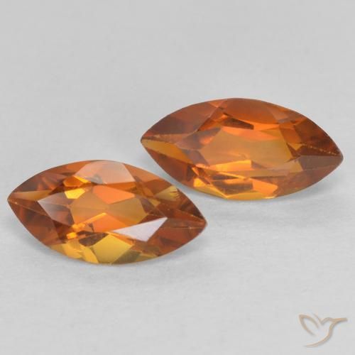 Pedras preciosas de Citrino Laranja Profundo natural de 1.05 ct, Marquesa, VS