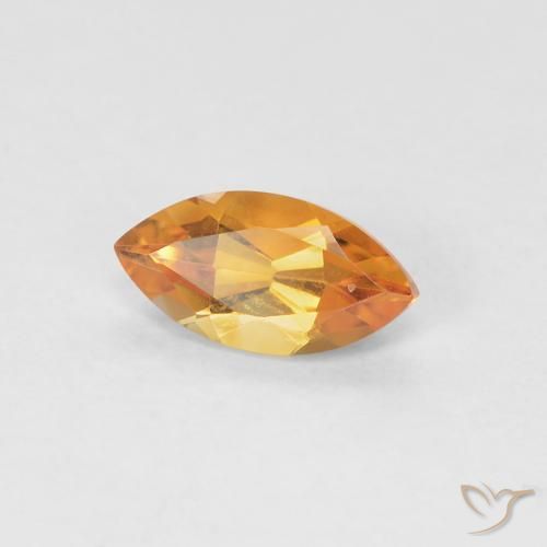 Citrino damasco laranja Natural 0.51ct, Marquesa, VVS