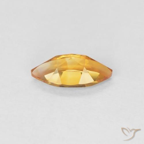 Citrino damasco laranja Natural 0.51ct, Marquesa, VVS