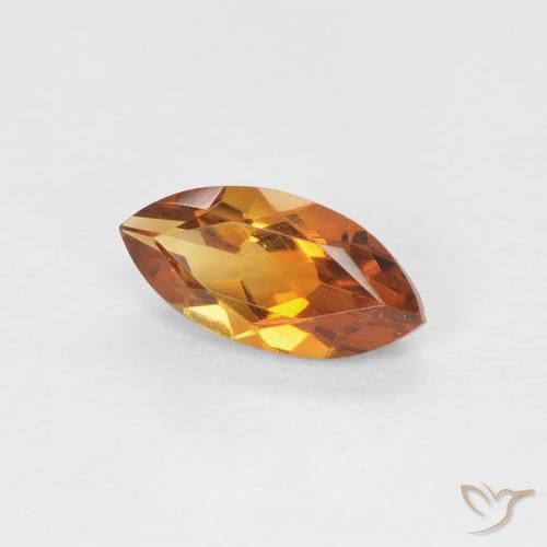 Citrino laranja marrom Natural 0.57ct, Marquesa, VVS
